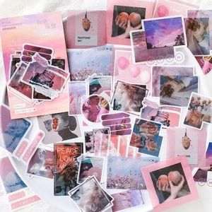 Summer Vibes 40pcs Stickers Pink